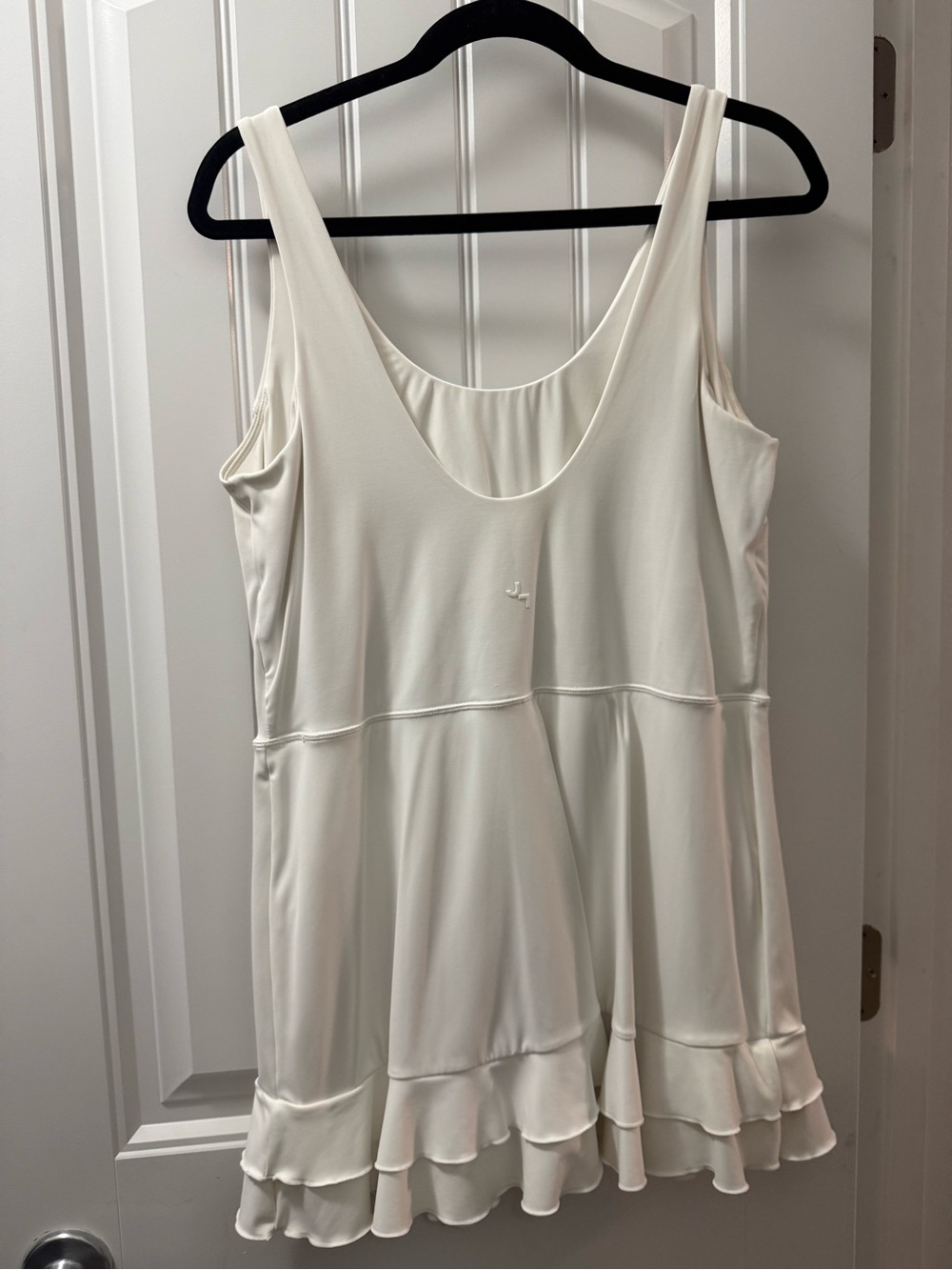 JoyLab White Ruffle Hem Mini Dress - Picture 2 of 3